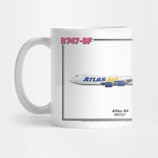 Boeing B747-8F - Atlas Air (Art Print) Mug